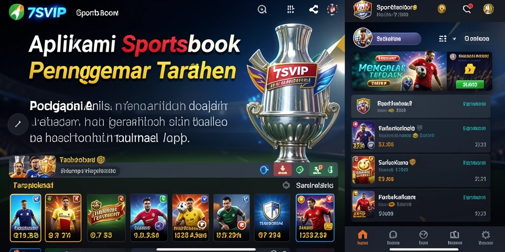 Screenshot utama 7SVIP menampilkan antarmuka sportsbook yang interaktif.