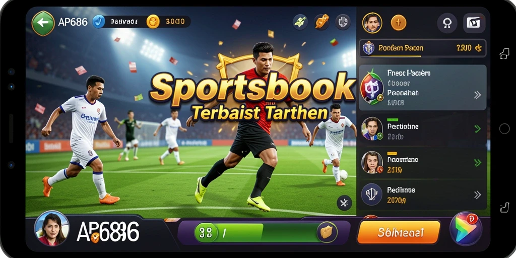 Tampilan menarik dari permainan Sportsbook di AP686.