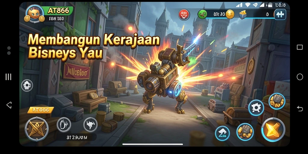 Tampilan gameplay AT866 yang menegangkan dan penuh strategi Tycoon.