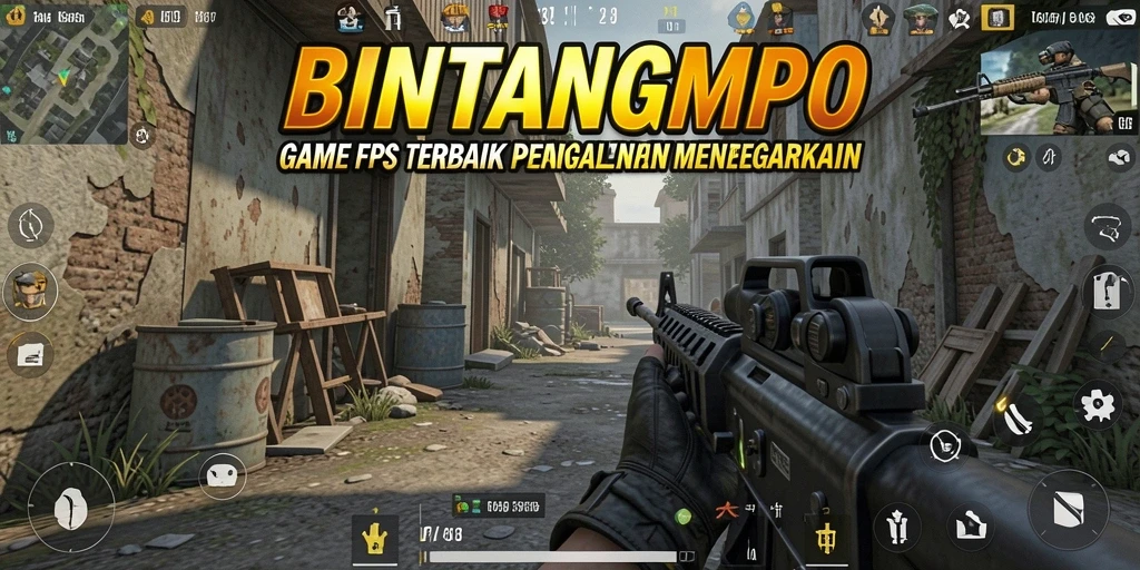 Gameplay intens BINTANGMPO dengan laga tembak-menembak yang mendebarkan.