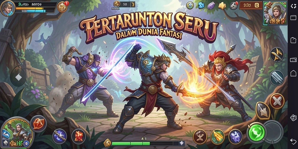 Tampilan aksi pertarungan yang mendebarkan di CERITOTO.