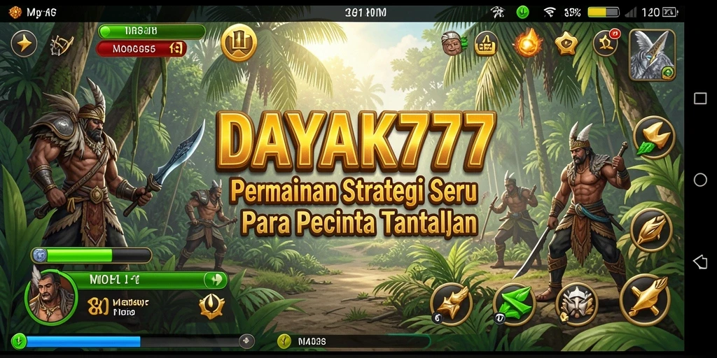 Tampilan gameplay DAYAK777 yang menegangkan dalam suasana strategi.