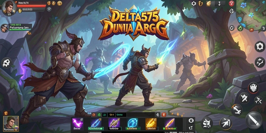 Tampilan gameplay DELTA575 yang penuh aksi dalam dunia ARPG.