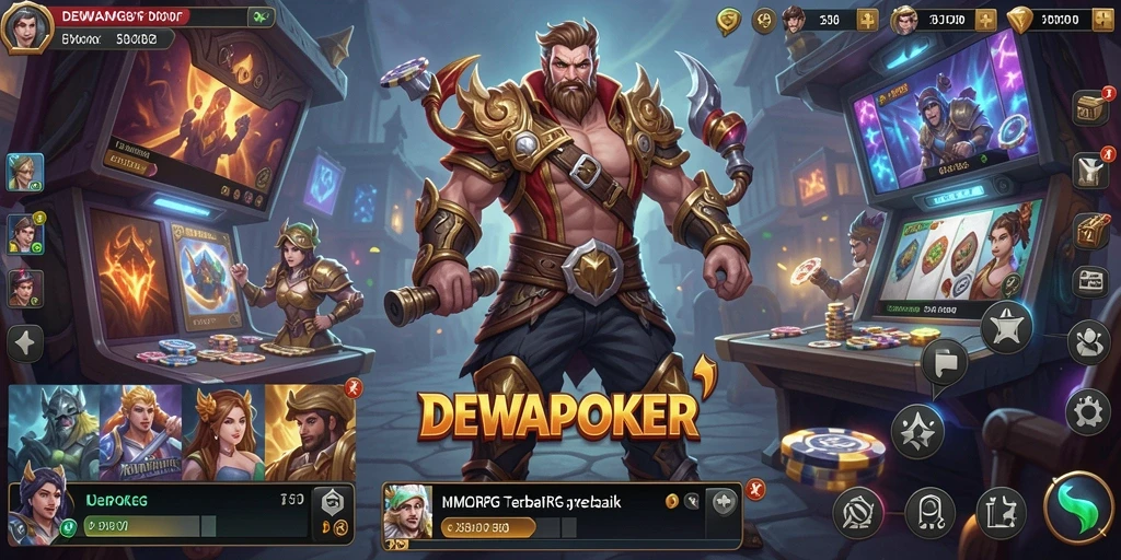 Menampilkan gameplay seru di dunia MMORPG DEWAPOKER.