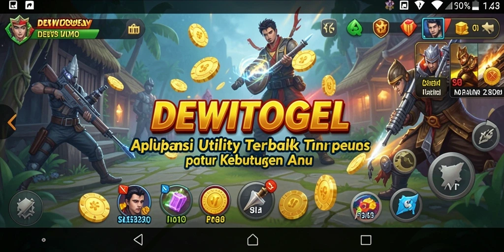 Tampilan antarmuka DEWITOGEL yang sederhana dan fungsional.