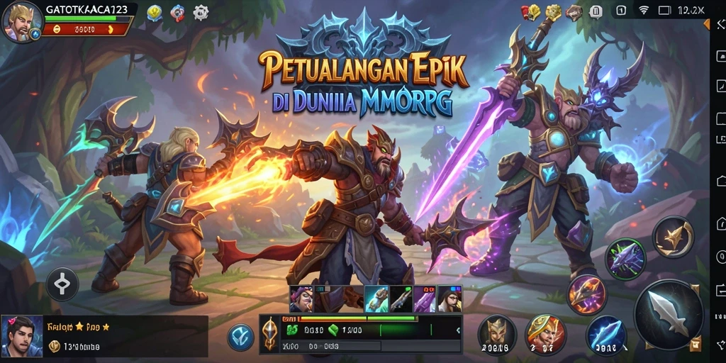 Screenshot tampilan gameplay GATOTKACA123 yang seru dan mendebarkan.