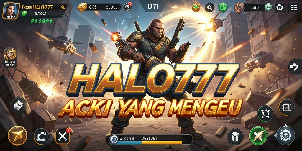 Tangkapan layar utama HALO777 menampilkan pertarungan aksi yang mendebarkan.