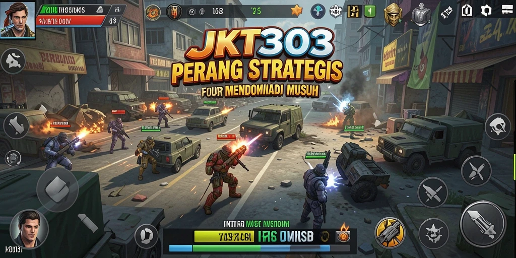 Tampilan gameplay JKT303 yang menegangkan dalam pertempuran strategi.