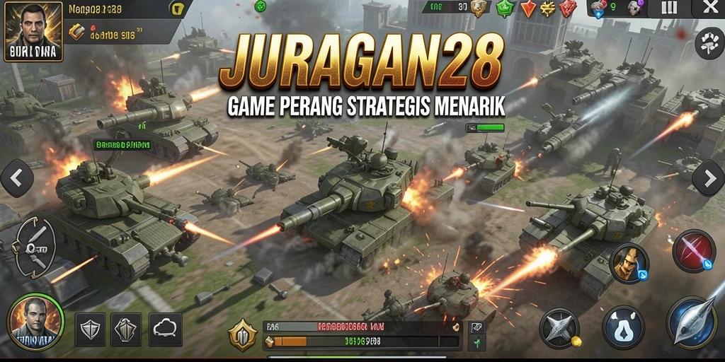 Screenshot JURAGAN28 menampilkan aksi intens dalam pertempuran TPS.