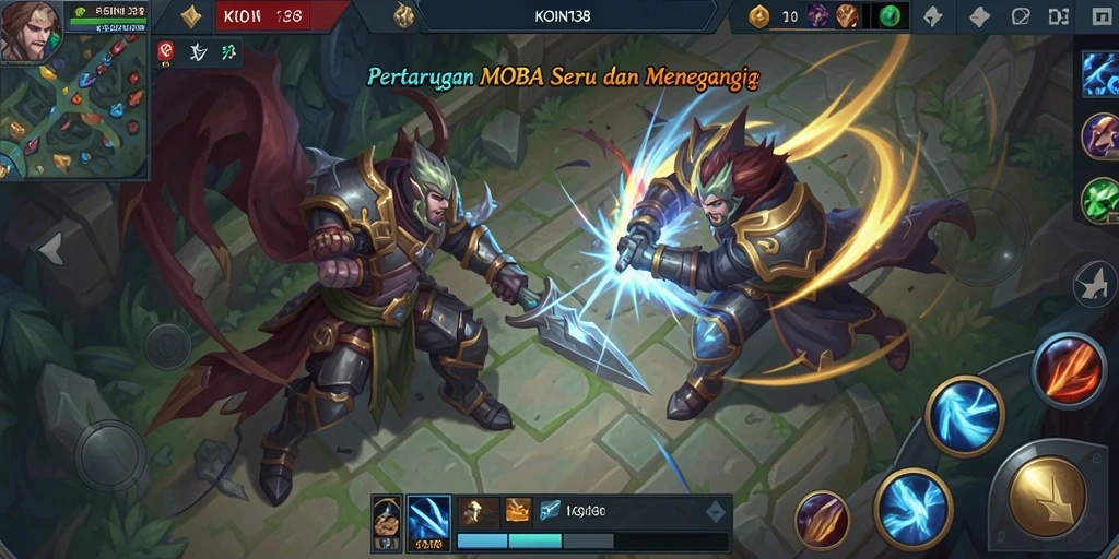Tampilan seru dari gameplay KOIN138 yang menarik.