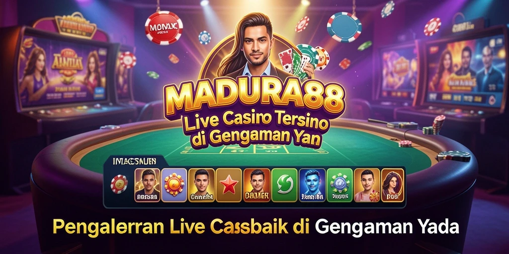 Tampilan gameplay Live Casino yang seru dan interaktif di MADURA88.