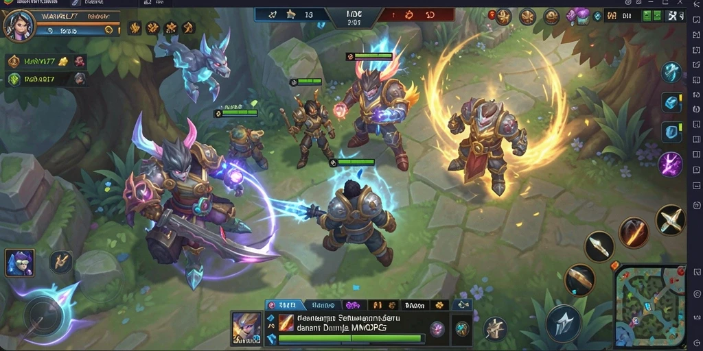 Screenshot gameplay seru dalam dunia fantasi MMORPG MARVRL77.