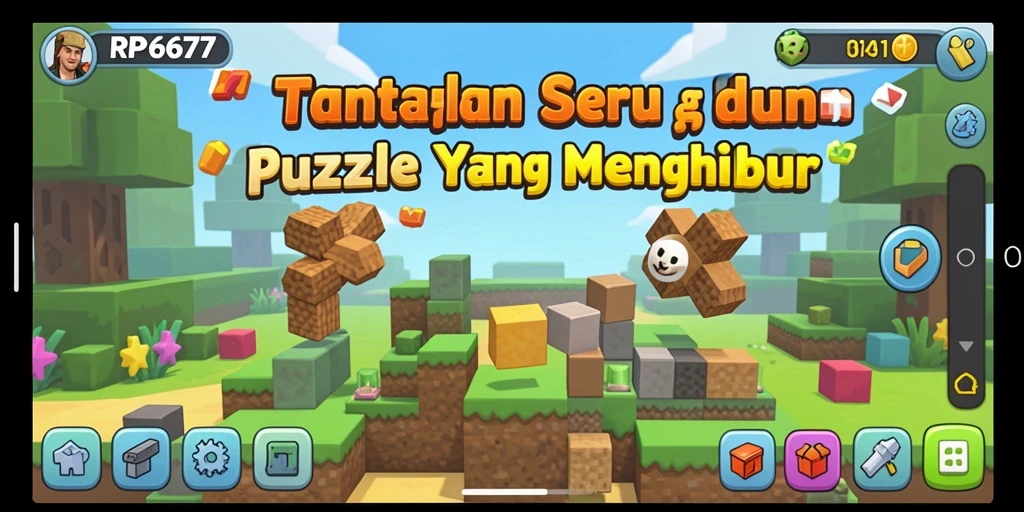 Gameplay RP6677 yang mendebarkan dengan tantangan Puzzle.