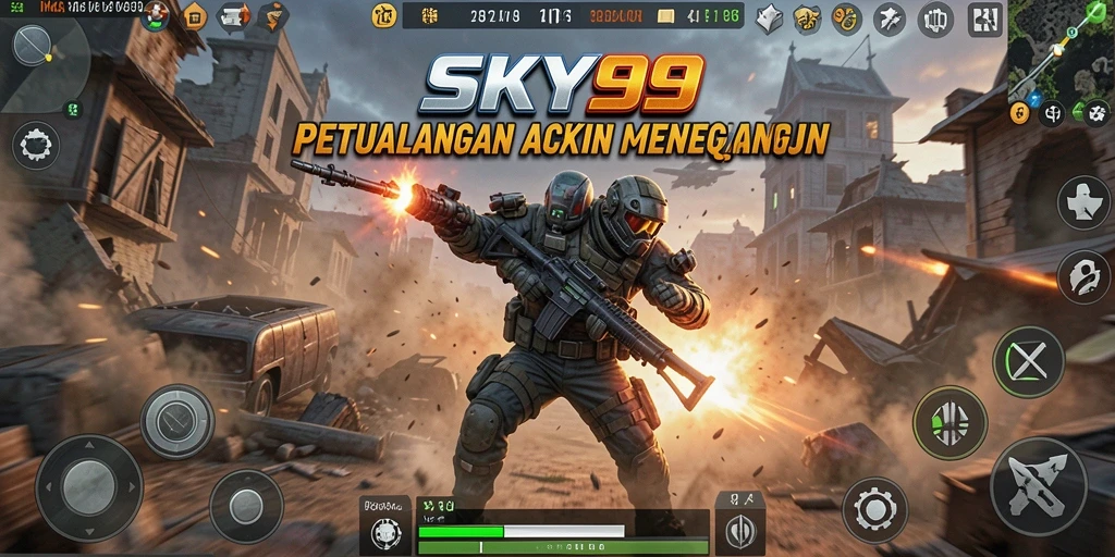 Tampilan permainan <strong>SKY99</strong> yang menegangkan dan penuh aksi.
