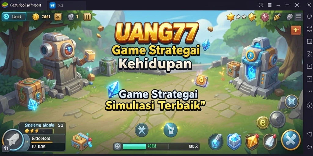 Screenshot gameplay UANG77 menampilkan interaksi antar pemain dalam simulasi yang realistis.