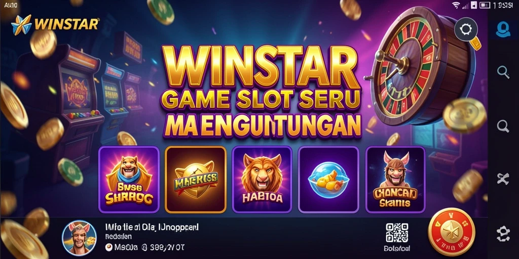 Tampilan screenshot WINSTAR menampilkan tampilan menarik dari gameplay Slot.